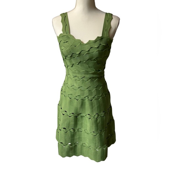 calm abigail Dresses & Skirts - CALM ABIGAIL sage green above the knee dress stretchy women’s size medium NWT